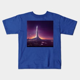 Interplanetary Spaceport Kids T-Shirt